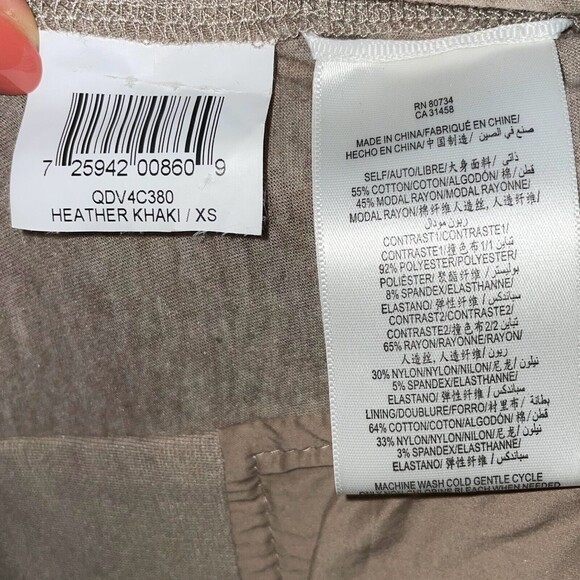 BCBGMaxAzria Waterfall Suede Open Front Drape Wrap Jacket  Heather Khaki Sz Xs - Picture 8 of 9